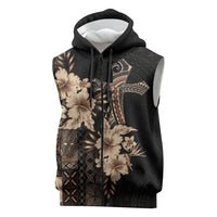 Samoa AIGA Mamanu Siapo Malu Motifs Sleeveless Zip Hoodie Black Ver