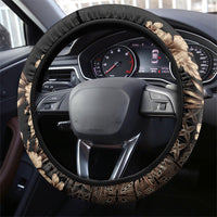 Samoa AIGA Mamanu Siapo Malu Motifs Steering Wheel Cover Black Ver