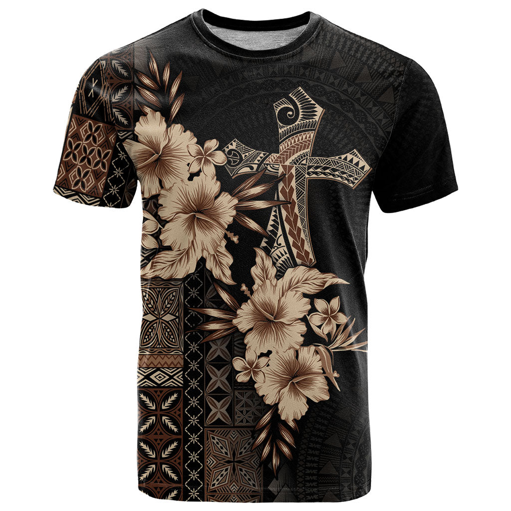 Samoa AIGA Mamanu Siapo Malu Motifs T Shirt Black Ver