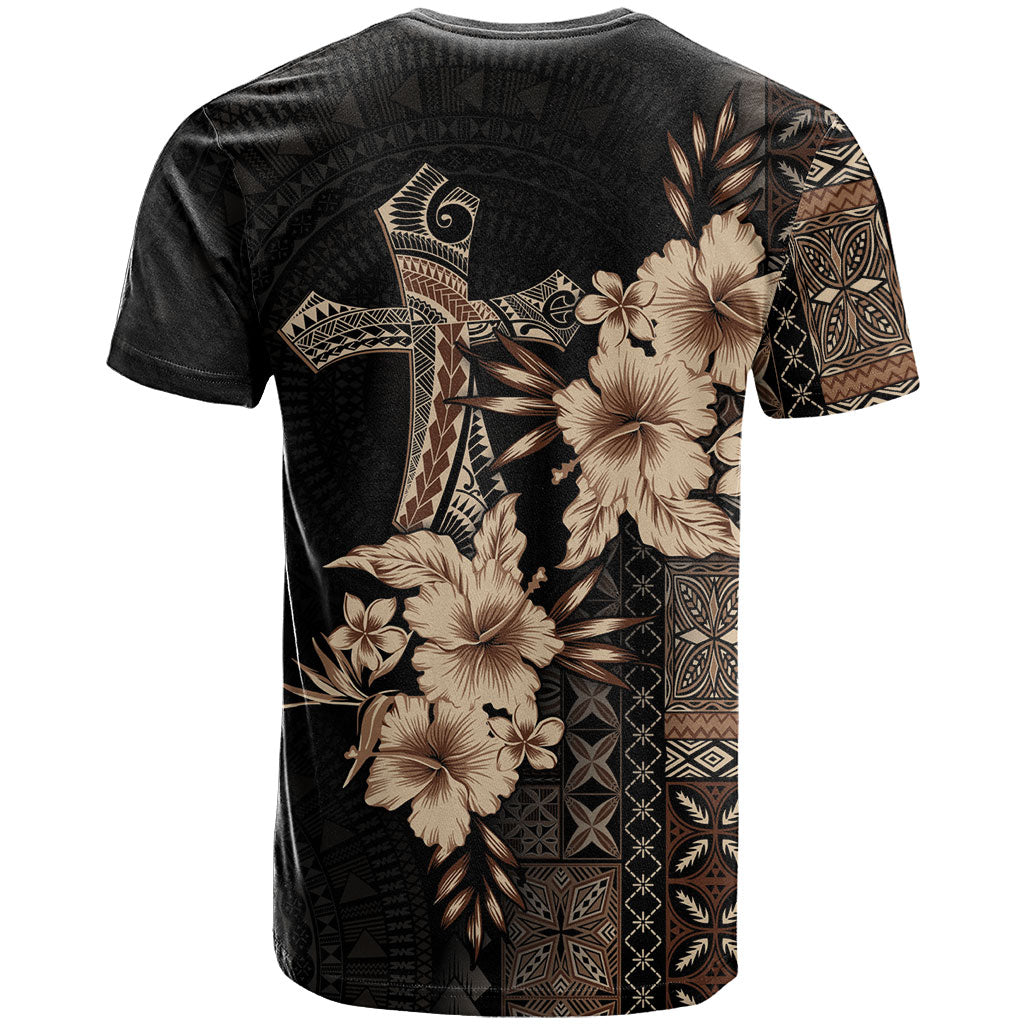 Samoa AIGA Mamanu Siapo Malu Motifs T Shirt Black Ver