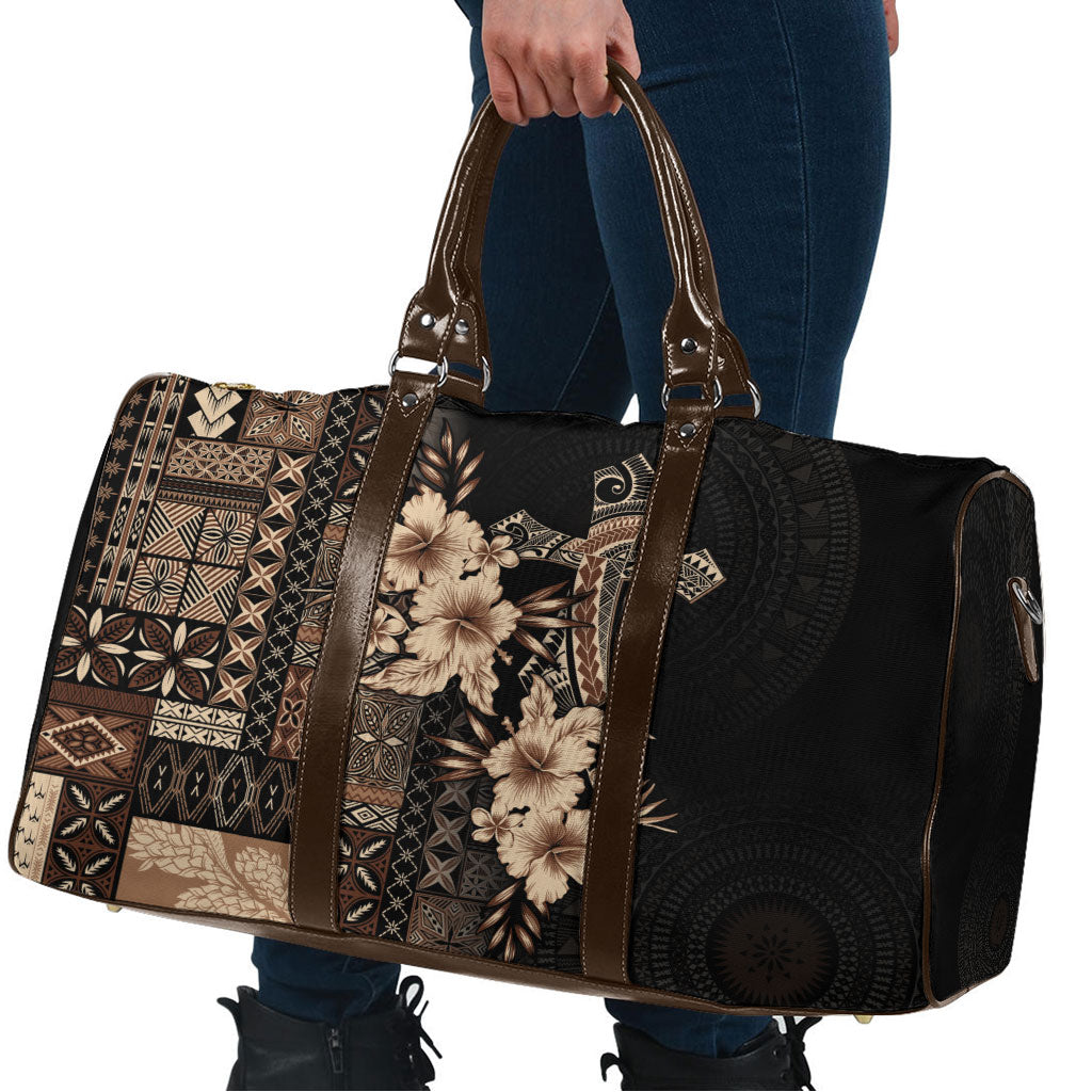 Samoa AIGA Mamanu Siapo Malu Motifs Travel Bag Black Ver