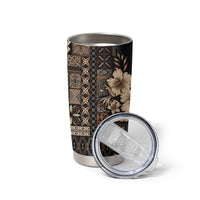 Samoa AIGA Mamanu Siapo Malu Motifs Tumbler Cup Black Ver