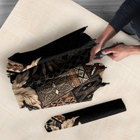 Samoa AIGA Mamanu Siapo Malu Motifs Umbrella Black Ver
