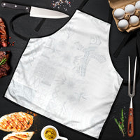 Samoa AIGA Mamanu Siapo Malu Motifs Apron Lotu a Tamaiti White Ver