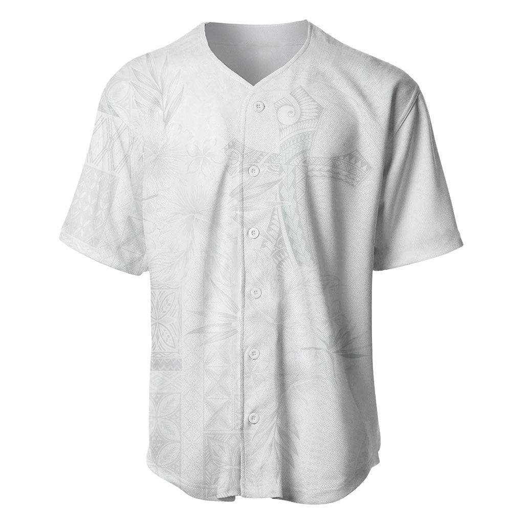 Samoa AIGA Mamanu Siapo Malu Motifs Baseball Jersey Lotu a Tamaiti White Ver LT7 White - Polynesian Pride