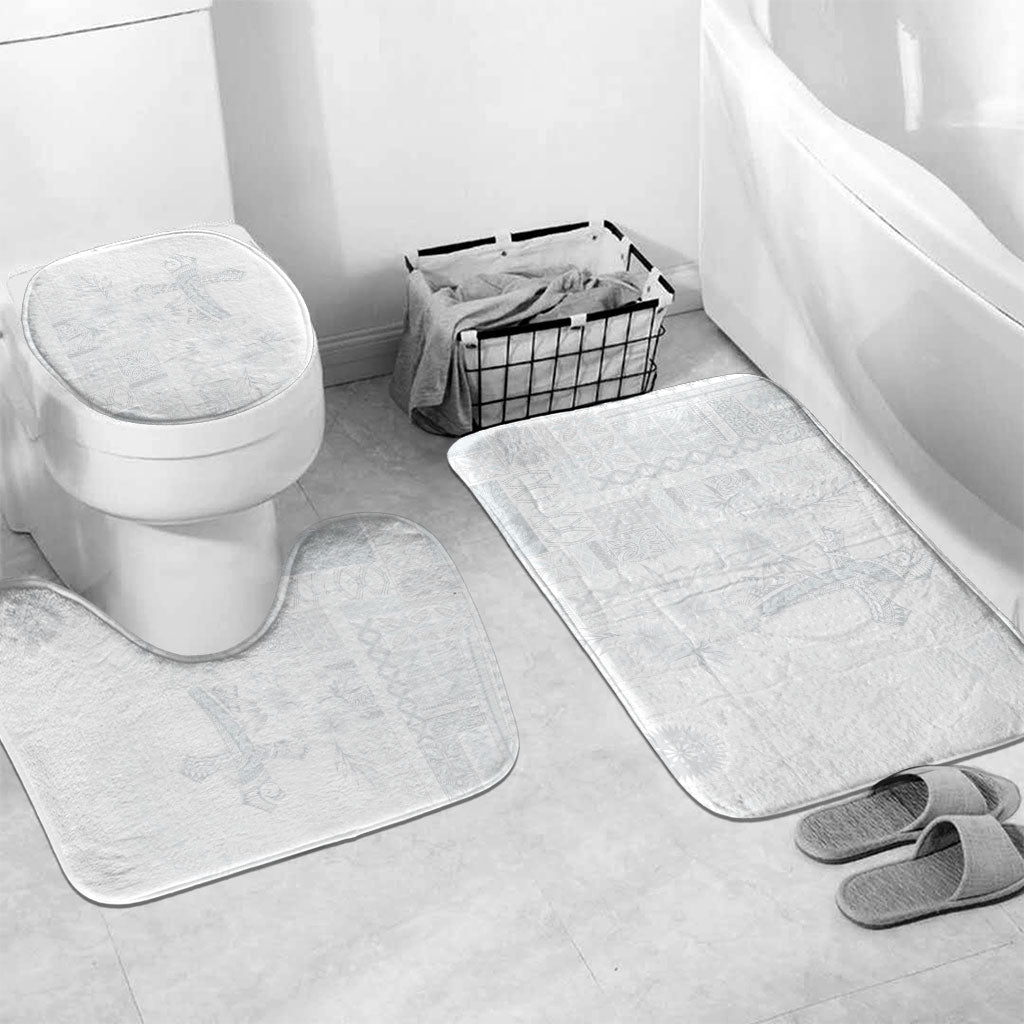 Samoa AIGA Mamanu Siapo Malu Motifs Bathroom Set Lotu a Tamaiti White Ver
