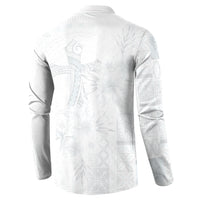 Samoa AIGA Mamanu Siapo Malu Motifs Button Sweatshirt Lotu a Tamaiti White Ver