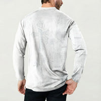 Samoa AIGA Mamanu Siapo Malu Motifs Button Sweatshirt Lotu a Tamaiti White Ver