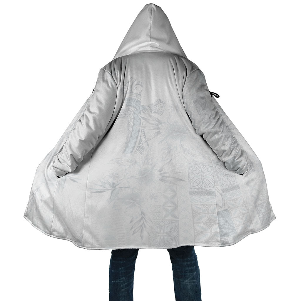 Samoa AIGA Mamanu Siapo Malu Motifs Cloak Lotu a Tamaiti White Ver