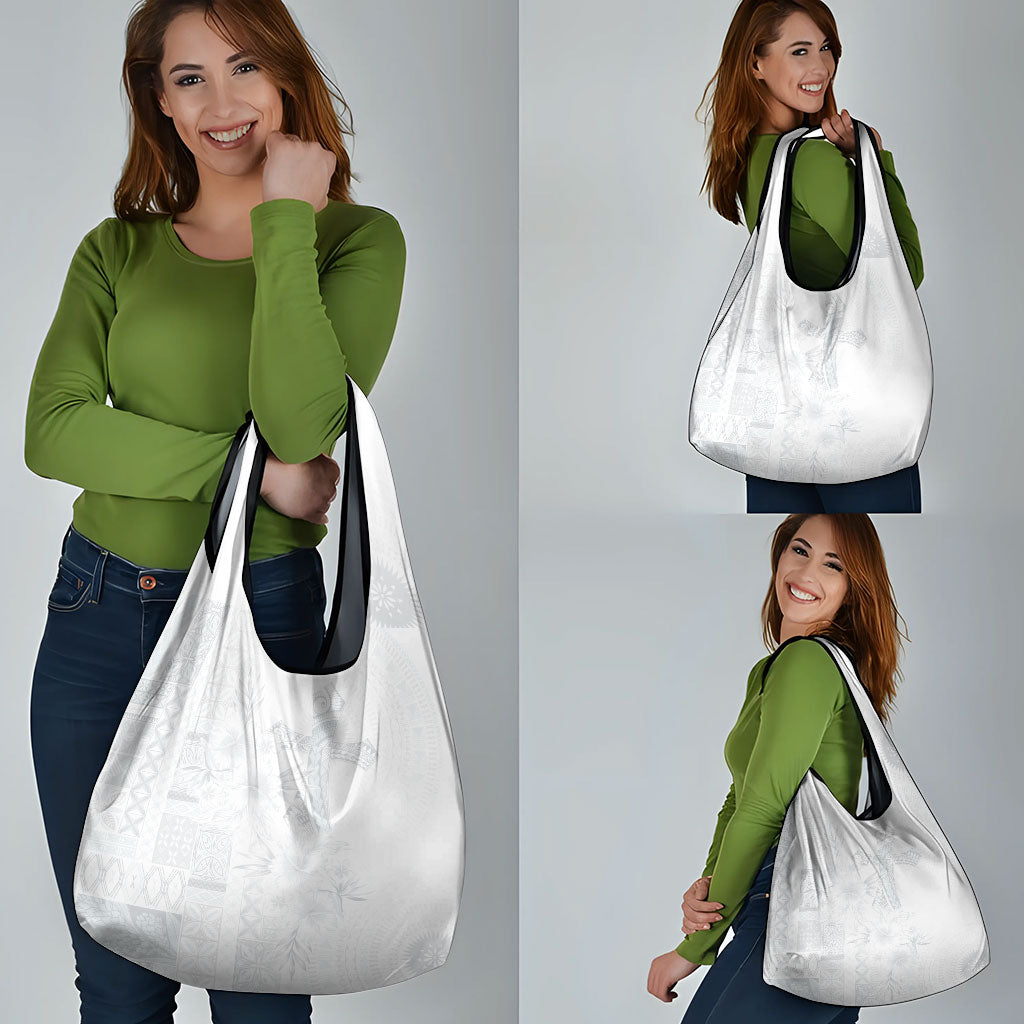 Samoa AIGA Mamanu Siapo Malu Motifs Grocery Bag Lotu a Tamaiti White Ver