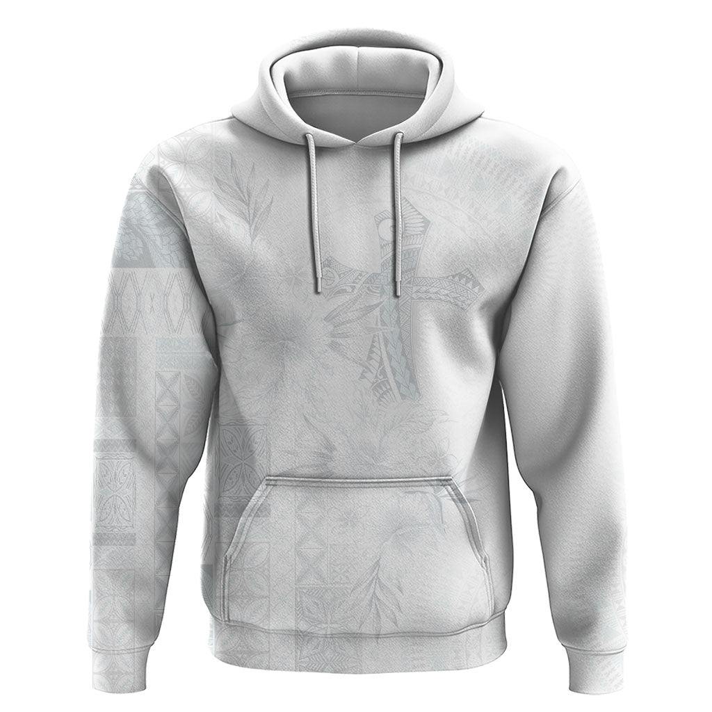 Samoa AIGA Mamanu Siapo Malu Motifs Hoodie Lotu a Tamaiti White Ver LT7 Pullover Hoodie White - Polynesian Pride