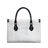 Samoa AIGA Mamanu Siapo Malu Motifs Leather Bag Lotu a Tamaiti White Ver