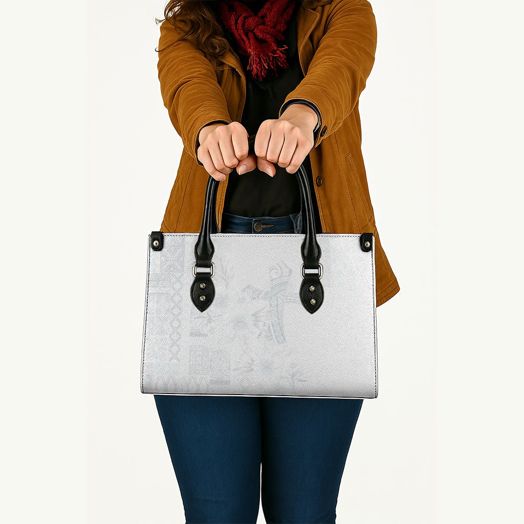 Samoa AIGA Mamanu Siapo Malu Motifs Leather Bag Lotu a Tamaiti White Ver
