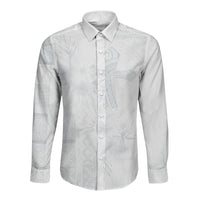 Samoa AIGA Mamanu Siapo Malu Motifs Long Sleeve Button Shirt Lotu a Tamaiti White Ver LT7 Unisex White - Polynesian Pride