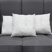 Samoa AIGA Mamanu Siapo Malu Motifs Pillow Cover Lotu a Tamaiti White Ver