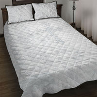 Samoa AIGA Mamanu Siapo Malu Motifs Quilt Bed Set Lotu a Tamaiti White Ver LT7 White - Polynesian Pride