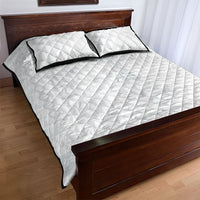Samoa AIGA Mamanu Siapo Malu Motifs Quilt Bed Set Lotu a Tamaiti White Ver LT7 - Polynesian Pride