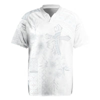 Samoa AIGA Mamanu Siapo Malu Motifs Rugby Jersey Lotu a Tamaiti White Ver LT7 White - Polynesian Pride