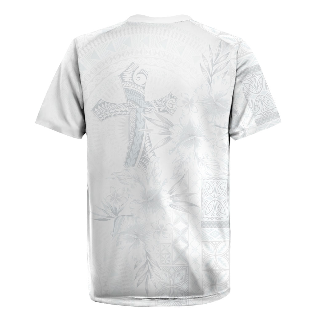 Samoa AIGA Mamanu Siapo Malu Motifs Rugby Jersey Lotu a Tamaiti White Ver LT7 - Polynesian Pride