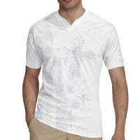 Samoa AIGA Mamanu Siapo Malu Motifs Rugby Jersey Lotu a Tamaiti White Ver LT7 - Polynesian Pride