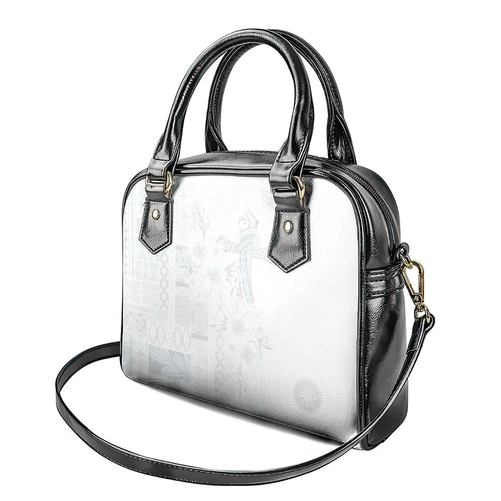 Samoa AIGA Mamanu Siapo Malu Motifs Shoulder Handbag Lotu a Tamaiti White Ver