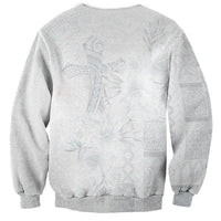 Samoa AIGA Mamanu Siapo Malu Motifs Sweatshirt Lotu a Tamaiti White Ver