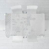 Samoa AIGA Mamanu Siapo Malu Motifs Tablecloth Lotu a Tamaiti White Ver