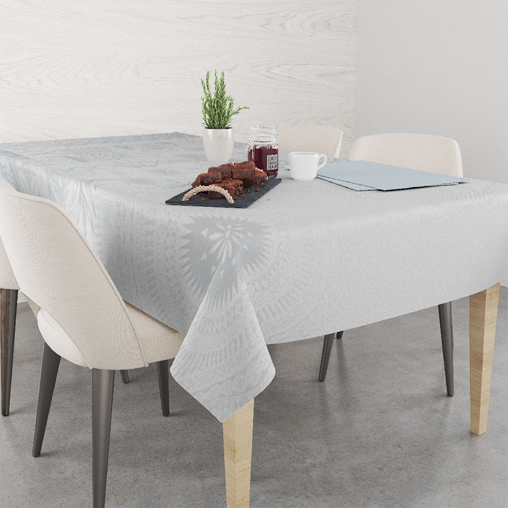 Samoa AIGA Mamanu Siapo Malu Motifs Tablecloth Lotu a Tamaiti White Ver