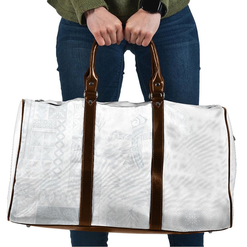 Samoa AIGA Mamanu Siapo Malu Motifs Travel Bag Lotu a Tamaiti White Ver