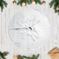 Samoa AIGA Mamanu Siapo Malu Motifs Tree Skirt Lotu a Tamaiti White Ver
