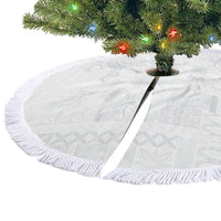 Samoa AIGA Mamanu Siapo Malu Motifs Tree Skirt Lotu a Tamaiti White Ver