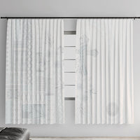 Samoa AIGA Mamanu Siapo Malu Motifs Window Curtain Lotu a Tamaiti White Ver