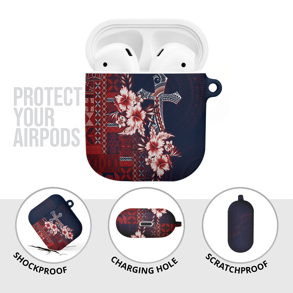 Samoa AIGA Mamanu Siapo Malu Motifs AirPods Case Flag Color