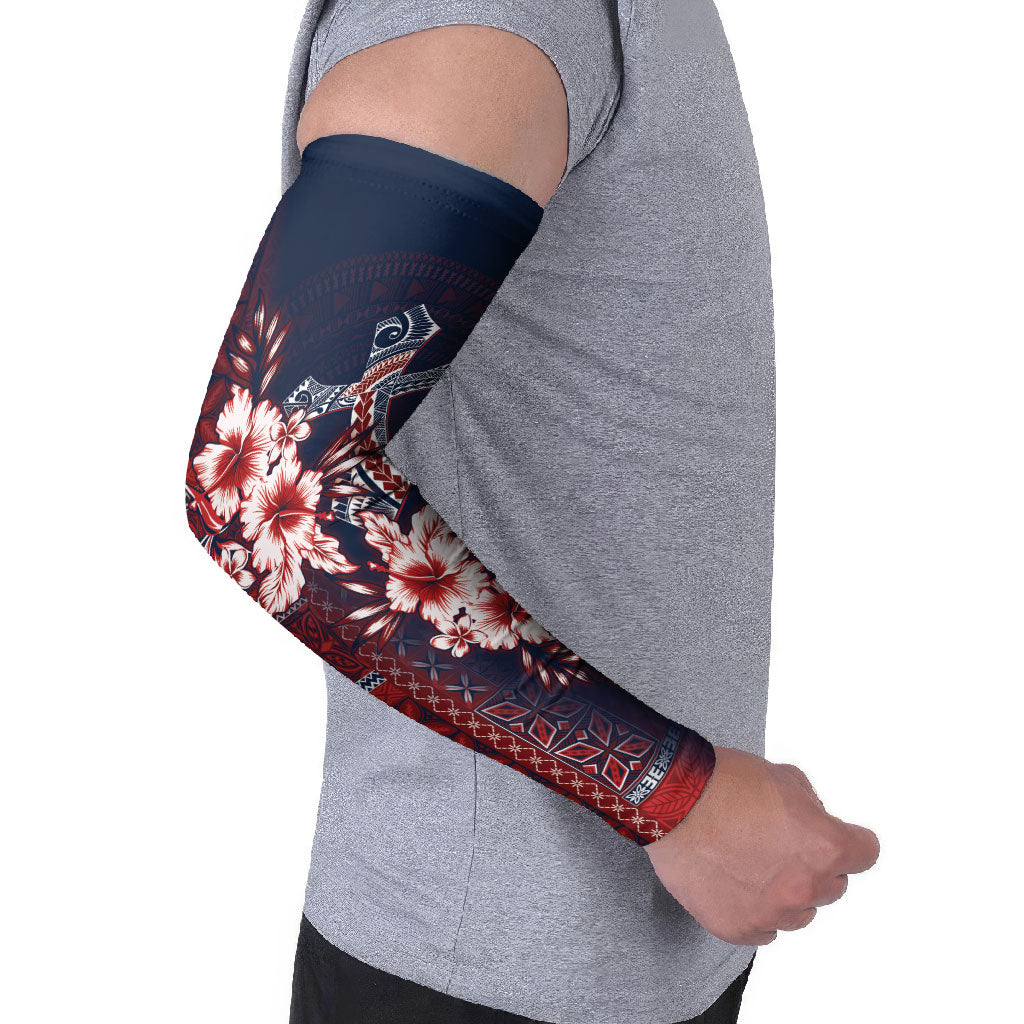 Samoa AIGA Mamanu Siapo Malu Motifs Arm Sleeves Flag Color