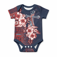 Samoa AIGA Mamanu Siapo Malu Motifs Baby Onesie Flag Color