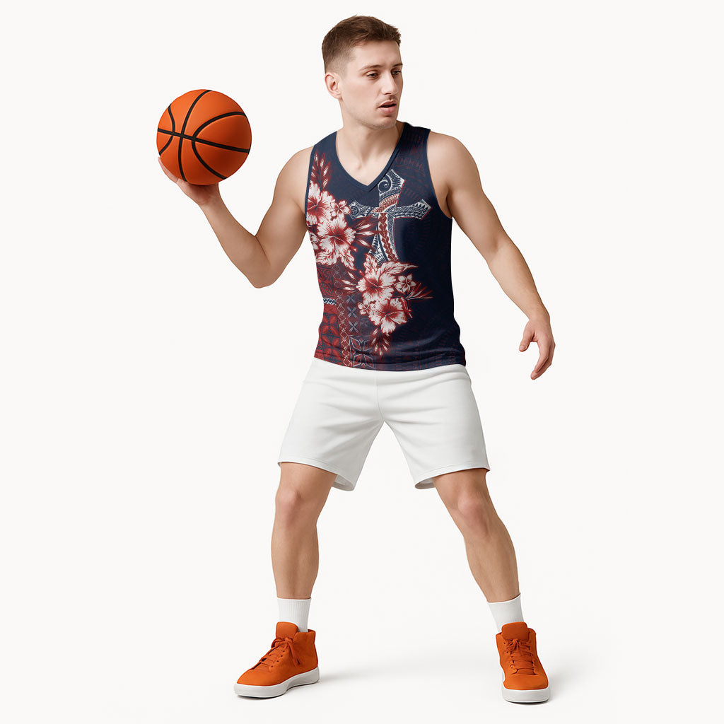 Samoa AIGA Mamanu Siapo Malu Motifs Basketball Jersey Flag Color