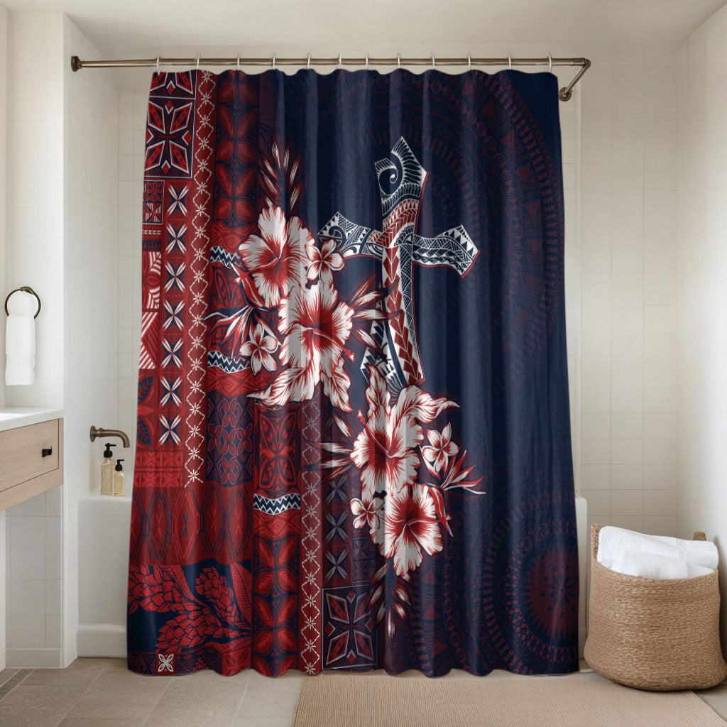 Samoa AIGA Mamanu Siapo Malu Motifs Bathroom Set Flag Color
