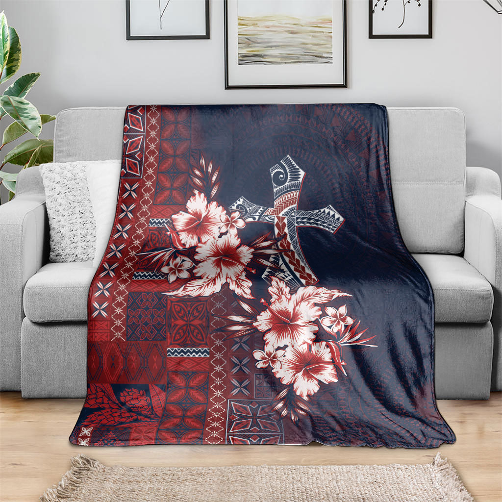 Samoa AIGA Mamanu Siapo Malu Motifs Blanket Flag Color