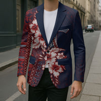 Samoa AIGA Mamanu Siapo Malu Motifs Blazer Flag Color