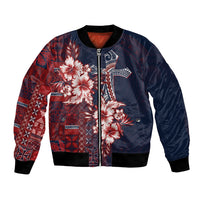 Samoa AIGA Mamanu Siapo Malu Motifs Bomber Jacket Flag Color