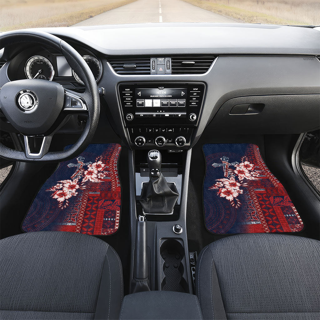 Samoa AIGA Mamanu Siapo Malu Motifs Car Mats Flag Color