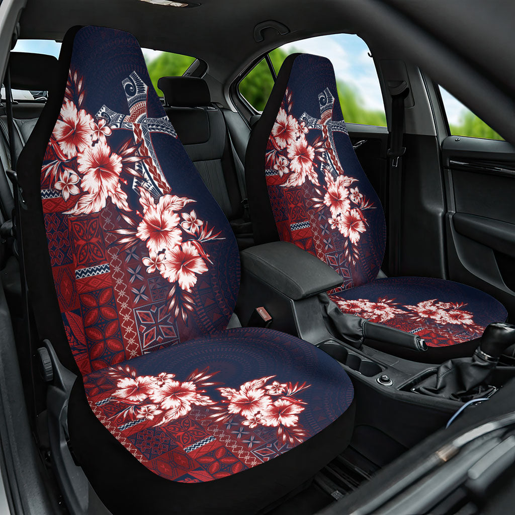 Samoa AIGA Mamanu Siapo Malu Motifs Car Seat Cover Flag Color