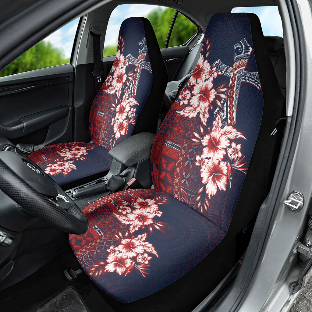 Samoa AIGA Mamanu Siapo Malu Motifs Car Seat Cover Flag Color