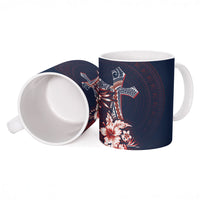 Samoa AIGA Mamanu Siapo Malu Motifs Ceramic Mug Flag Color