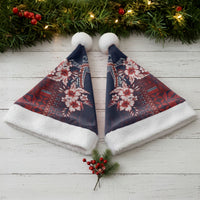 Samoa AIGA Mamanu Siapo Malu Motifs Christmas Santa Hat Flag Color