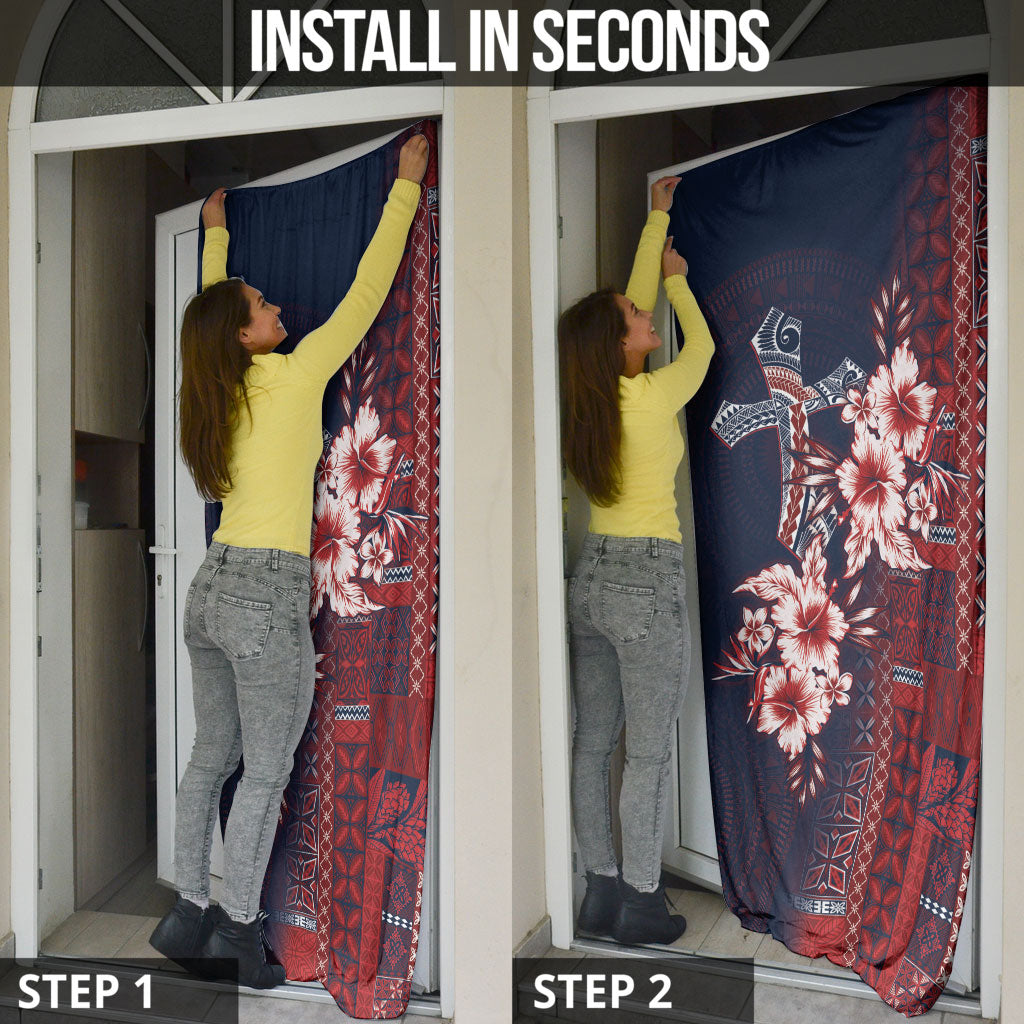 Samoa AIGA Mamanu Siapo Malu Motifs Door Cover Flag Color
