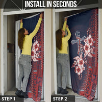 Samoa AIGA Mamanu Siapo Malu Motifs Door Cover Flag Color