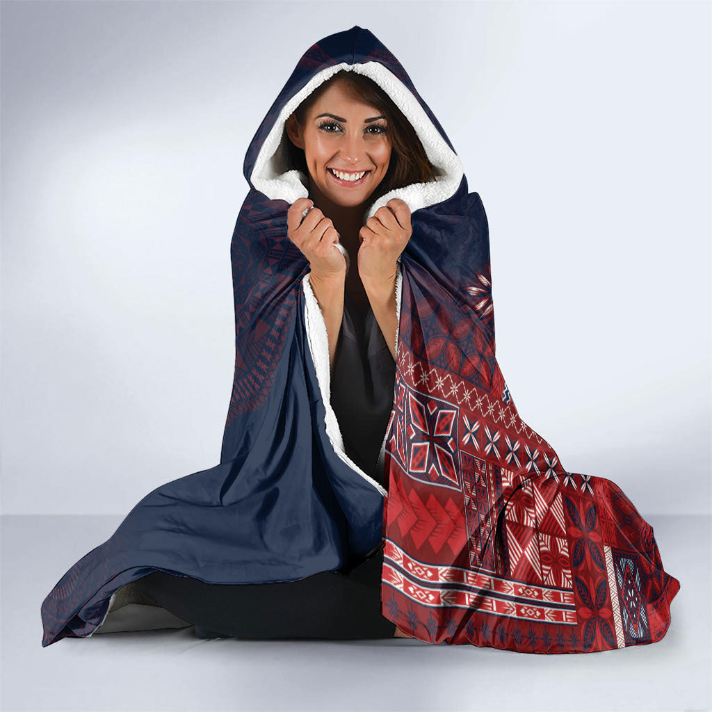 Samoa AIGA Mamanu Siapo Malu Motifs Hooded Blanket Flag Color