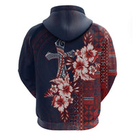 Samoa AIGA Mamanu Siapo Malu Motifs Hoodie Flag Color