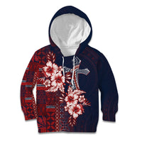 Samoa AIGA Mamanu Siapo Malu Motifs Kid Hoodie Flag Color